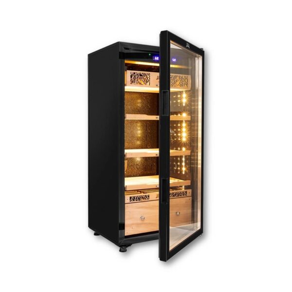 Humidor Supreme Electronic Humidor HS-9100BLK Open Door