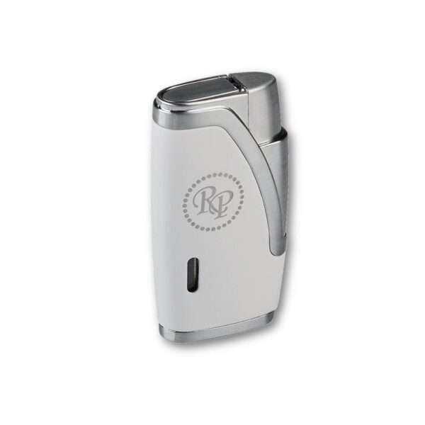 Rocky Patel ICON Dual Flame Lighter White Closed