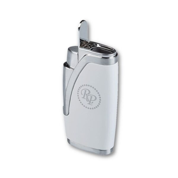 Rocky Patel ICON Dual Flame Lighter White Open