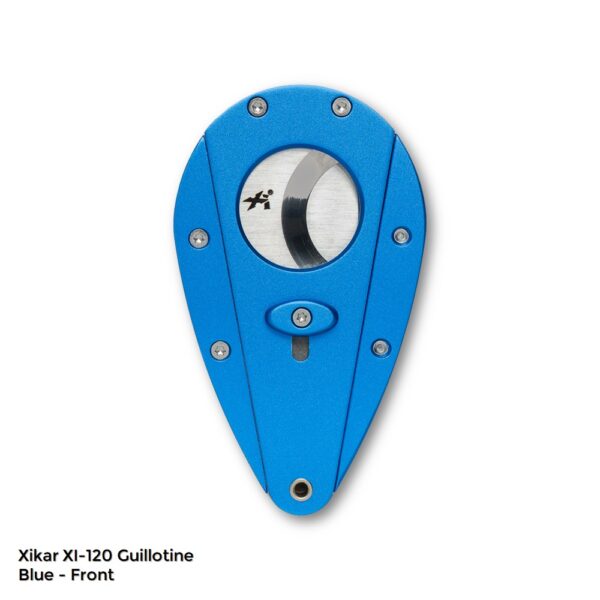 Xikar Xi 120 Cigar Cutter Blue Front Closed XI-120RD