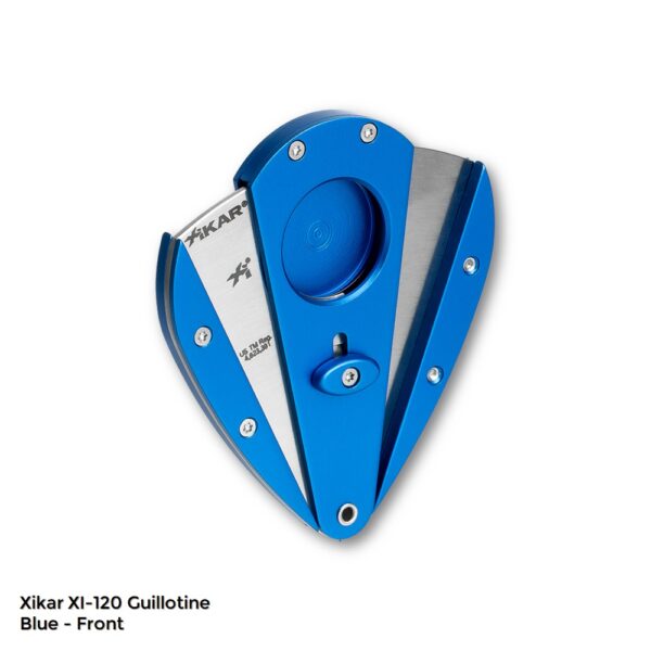 Xikar Xi 120 Cigar Cutter Blue Front Open XI-120RD