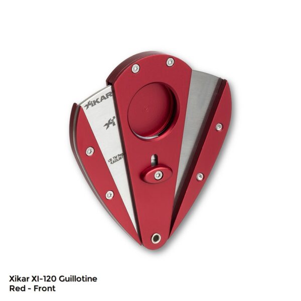 Xikar Xi 120 Cigar Cutter Red Front Open XI-120RD