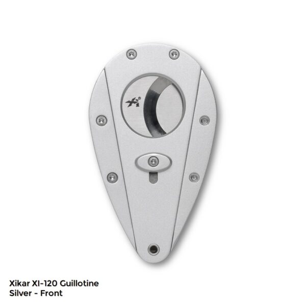 Xikar Xi 120 Cigar Cutter Silver Front Closed